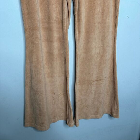 Aerie Real Obsessed Velour High Waisted Kick-It Flare Pant in Toasty Large LONG - Picture 5 of 12